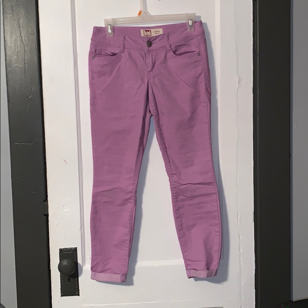 Purple jeans